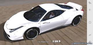 Моды для gta san andreas на андроид. Gta Sa Mobile Ferrari 458 For Gta San Andreas Ios Android