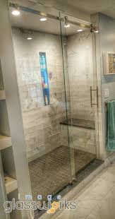 Unbelievably Sleek And Modern Crl Serenity Frameless Sliding Door Installation In Newburyport Frameless Sliding Doors Frameless Shower Doors Glass Shower Doors