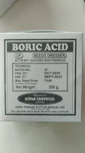 In water, it behaves as a lewis acid, accepting the electron pair of a hydroxyl ion produced by the water autoprotolysis. Rugved Traders Boric Acid Powder 100gm 200gm 400gm Facebook