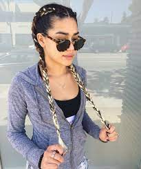 Two Dutch Braids Feed In Braids Braids With Extensions Ig Hairbymadimo Braids With Extensions Feed In Braid Braided Hairstyles