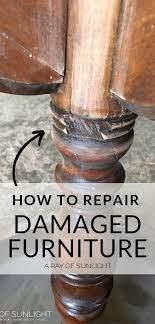 How To Repair Broken Trim On Furniture Furniture Fix Diy Furniture Redo Staining Furniture