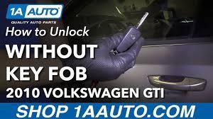 At least to my knowledge, where all the key holes are, happen to be little rubber or plastic pieces. How To Unlock Door If Key Fob Battery Dies 10 14 Volkswagen Gti 1a Auto