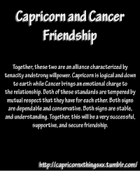Cancer and capricorn can have a good relationship. Capricorn And Cancer Friendship Together These Two Are An Alliance Characterized By Tenacity Andstrong Willpower Capricorn Is Logical And Down To Earth While Cancer Brings An Emotional Charge To The Relationship Both
