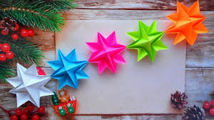 поделки из бумаги на новый год своими руками видео Girlyanda Iz Bumagi Origami Podelka Na Novyj God Girlyanda Bumazhnye Girlyandy Podelki