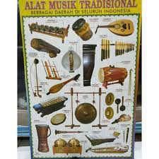 Demikianlah tulisan singkat mengenai alat musik tiup berdasarkan penjelasan, jenis hingga beberapa contoh instrumen musik tradisional di indonesia dan di dunia. Poster Edukasi Anak Gambar Alat Musik Tradisional Berwarna 50x35 Shopee Indonesia