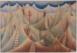 Xul Solar (Óscar Agustín Alejandro Schulz Solari) - Contrapunto de montes y  Yara