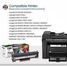 Max printing speed b/w (ppm). Cool Toner Compatible Toner Cartridge Replacement For Hp 78a Ce278a Toner Hp Laserjet 1536dnf Mfp P1606dn 1606dn P1606 Hp Laserjet Mfp M1536dnf P1566 P1560 Toner Cartridge Printer Ink Black 4 Pack Pricepulse