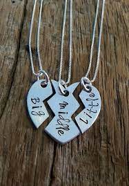 Sister Necklace Matching Little Sister Middle Sister And Big Sister Necklace Set Of 3 Gift For Big Si Sister Necklace Big Sister Necklace Sister Necklace Set