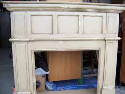 Remodelaholic In Distress Fireplace Mantel Distressed Fireplace Fireplace Mantels Paint Fireplace