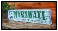 Marshall University Sign L Marshall Sign L Painted Marshall Sign L ...