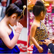 Cambodian Traditional Wedding Dress For Little Girls This Is So Cute Cambodge