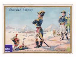 Histoire Napoleon Bonaparte Jolie Chromo Chocolat Besnier 1900 S Egypte Pyramides Louxor French Armee Ephemera Pyramide Egyptienne Chocolate Card Victorian Egypt