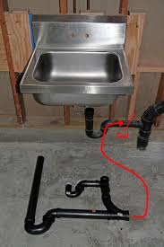 drain for garage sink & standing pipe
