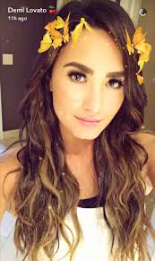 Curly hair with bangs long curly hair hairstyles with bangs pretty hairstyles wedding hairstyles curly hair styles hairstyles pictures hair pictures pelo demi lovato. Demi Lovato Unveils Her New Summery Hair Color Mtv