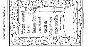 Your word is a lamp to my feet and a light to my path. psalm 119: Coloring Pages For Kids By Mr Adron Printable Bible Time Activity Page For Kids Psalm 119 105