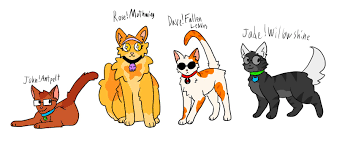 I got the idea of an AU with various Warrior Cats characters in place of HS  characters, if this gets enough support, I'll keep drawing these. The kids  are more obscure characters