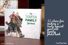 11 Creative Ideas For Year End Family Photo Books Family Photo Book Family Yearbook Photo Book