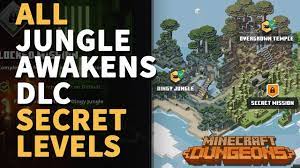 The nether dlc has half of its levels as secret levels. All Jungle Awakens Dlc Secret Levels Minecraft Dungeons Youtube