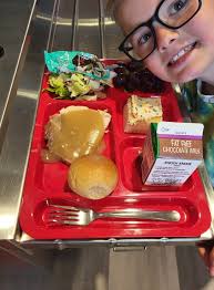 Our Thanksgiving Meal today was a big hit. We serve Grades K-12.