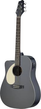 Matte Black Acoustic Electric Guitar Robot Check Guitar Acoustic Guitar Acoustic