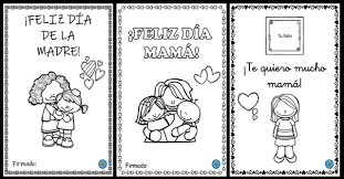 Día de la madre dibujos para colorear. Coleccion De Tarjetas Para Colorear Y Regalar El Dia De La Madre