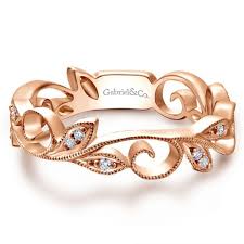 Check spelling or type a new query. Two By London Gabriel Co 14k Rose Gold Diamond Scrolling Floral Wedding Band London Jewelers Bridal Boutique