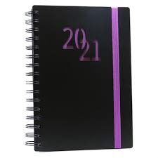 2021 diary spiral a4 day to page brown by ozcorp d550. A5 Wiro Diary 2021 Purple Buy Online In South Africa Takealot Com
