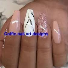 The coffin nail design became fashionable in the 90s. 740 Coffin Nail Ideas Coffin Nails Designs Nail Designs Best Acrylic Nails