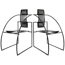 Pair Of Mario Botta Quinta Chair Alias Italy 1985 In 2020 Single Chair Chair Black Metal Chairs