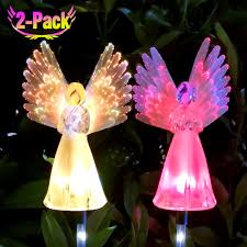 Quick navigation which are the best solar grave decorations for christmas? Solar Angel Lights Outdoor Qualife Garden Gifts For Housewarming Mom Women Solar Powered Decorative Light For Garden Yard Patio Cemetery Grave Decorations 2 Pack Buy Online In Sri Lanka Qualife Products