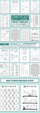 Sale 2018 Bullet Journal A4 Printable 12 Month Starter Kit Calendar Planner Diary Budget Tracker Bullet Journal Books Bullet Journal Printables Journal