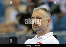 Nikola Grbic seen during the match between Poland and Serbia. Hubert Wagner  Memorial is a volleyball friendly tournament played with the participation  of national teams in order to commemorate the outstanding Polish