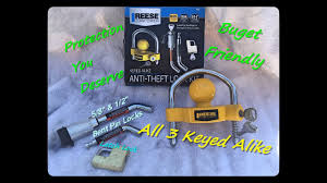 This option is a great time saving solution and beneficial when multiple locks are used by the. Home Depot Review Reese Anti Theft Lock Kit Coupler Lock Latch Bent Pin Lock Shack Tip Youtube