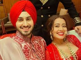 The wedding ceremony pictures started on instagram with the video of nehu da vyah! Neha Kakkar Looks Ethereal In Red Bridal Lehenga As She Can T Stop Blushing With Hubby Rohanpreet Singh Watch Pinkvilla