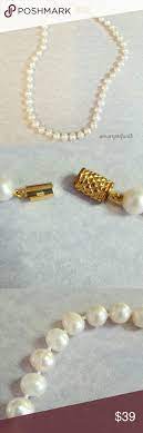 Stauer Pearl Magnetic Clasp Necklace Pearls Necklace Beaded Bracelets