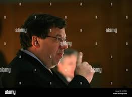 IRELAND, IRISH PRIME MINISTER, Irish Taoiseach, BRIAN COWEN, leader Stock  Photo