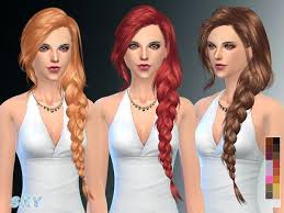 Skysims Hair 257 Sims Hair Sims 4 Custom Content Womens Hairstyles