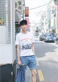 ส อง comfy look สบายๆ ของผ ชายเกาหล หล อ เข าถ งง าย ม เส อผ าลำลอง ช ดลำลองน าร ก แฟช นผ ชายเกาหล