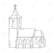 Skizze Der Kirche Auf Weissem Hintergrund Isoliert Lizenzfrei Nutzbare Vektorgrafiken Clip Arts Illustrationen Image 38903834