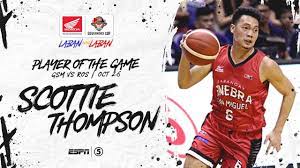 Pba latest update breaking ginebra player umalis na belga may banta manuel may matinding gagawin. Best Player Scottie Thompson Pba Governors Cup 2019 Youtube