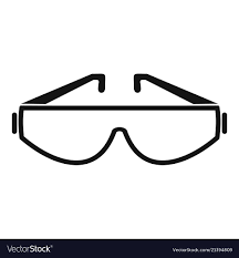 Safety Glasses Icon Simple Illustration Of Safety Glasses Vector Icon For Web Design Isolated On White Background Do Simple Illustration Simple Style Glasses