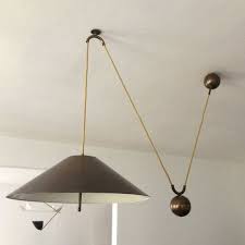 Modernist Pendelzugleuchte Pendelleuchte Hangelampe Mit Gegengewicht Von Wkr O 50 Cm 3 X E27 Brass Pendant Lamp Hanging Lights Pendant Lamp