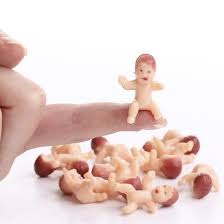 Miniature Tiny Baby Shower Favors Nursery Miniatures Dollhouse Miniatures Doll Supplies Craft Supplies Plastic Babies Tiny Plastic Babies Baby Shower