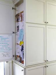 Suzie Hgtv Amazing Message Center Bulletin Board Dry Erase Board Hidden Behind Shaker Kitchen Remodel Pictures Elegant Kitchens Kitchen Remodel