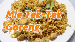 Dulu sampe langganan abang tek2, hampir tiap hari beli. Resep Mie Tek Tek Goreng Youtube