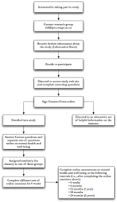 Flow Chart Recovery Via Internet From Depression