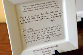 Personal Letter To Parents On A Platter Wedding Gift From Bride And Groom Wedding Gifts For Parents Wedding Gifts For Bride And Groom Wedding Gifts For Bride