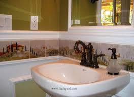 The intricately carved cabinet adds to the tuscan feel of the space. Customer Reviews Of Linda Paul Studio Tiles And Kitchen Backsplashes
