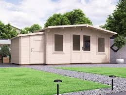 The logs used in these cabins are crude and unpolished creating on a floor and a a log cabin is a small house of logs with only one floor level. Severn Log Cabin With Sidestore W6 5m X D3 0m Log Cabins