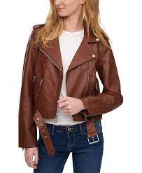 Levi S Women S Faux Leather Moto Jacket Reviews Women Macy S Womens Faux Leather Moto Jacket Blazer Jackets For Women Womens Faux Leather